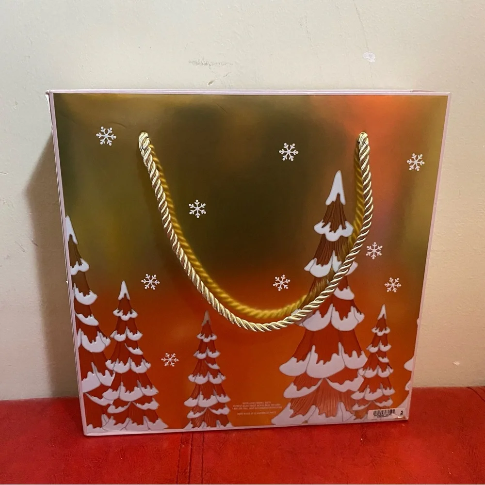 Holiday Gift Bag - Pink and Gold